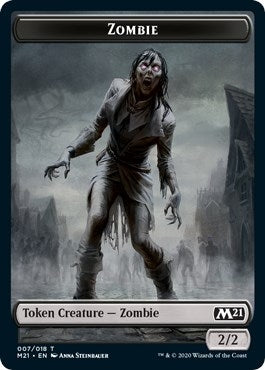 Zombie Token (0) [M21] - MTG Single