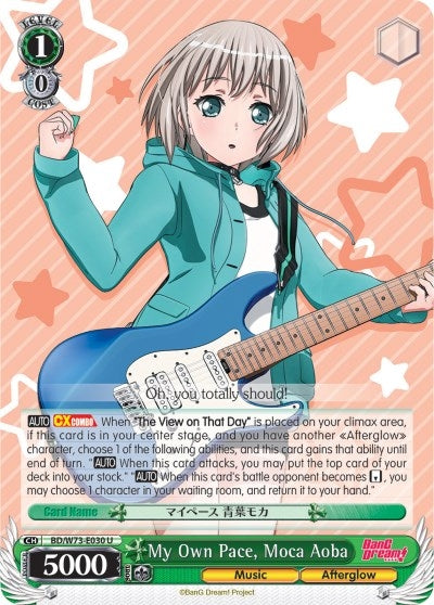 My Own Pace Moca Aoba (73030) [BD/W73] - Weiss Schwarz Single