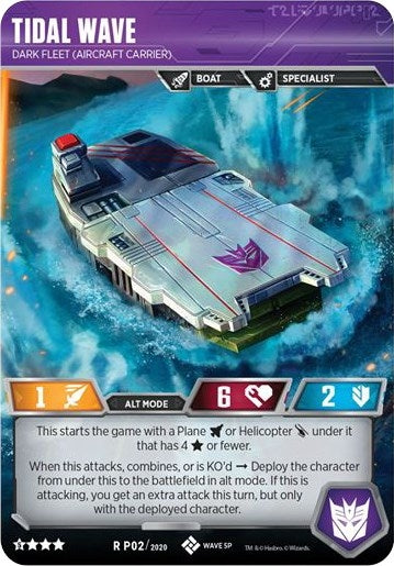Tidal Wave - Dark Fleet (Aircraft Carrier) (22020) [TP] - Transformers TCG Single