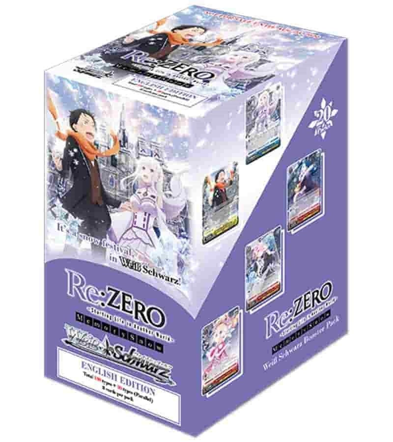 Re:ZERO Memory Snow Booster Box [RZ/S68] - Weiss Schwarz Sealed