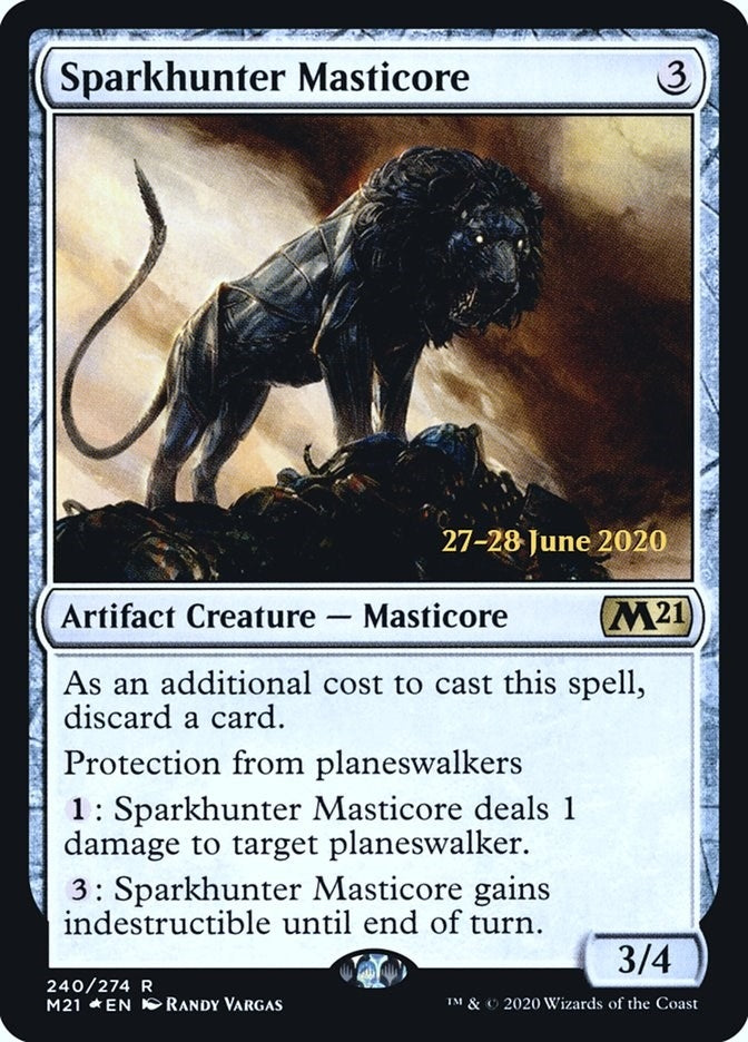 Sparkhunter Masticore (240) [PRE] - MTG Single