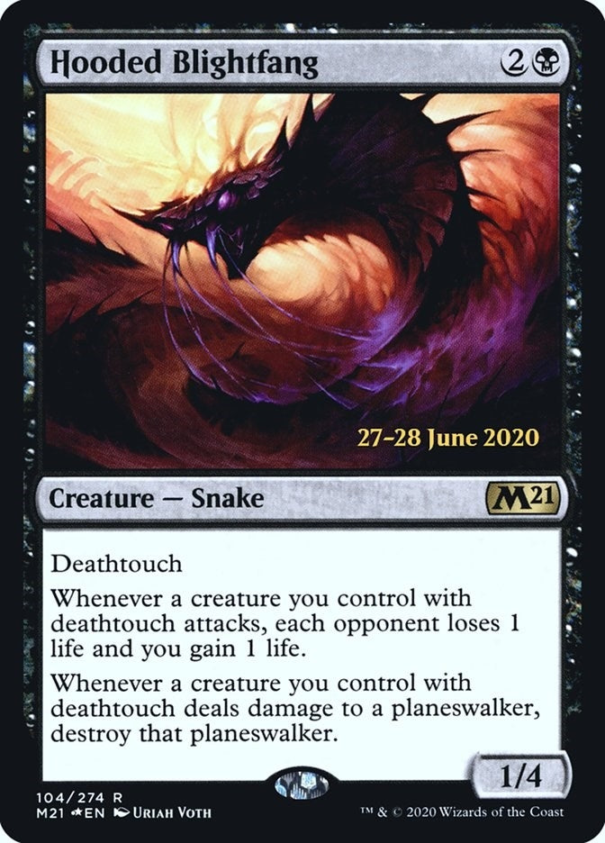 Hooded Blightfang (104) [PRE] - MTG Single