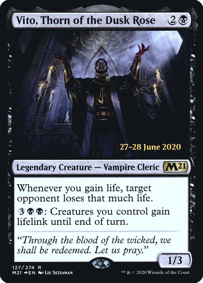 Vito Thorn of the Dusk Rose (127) [PRE] - MTG Single