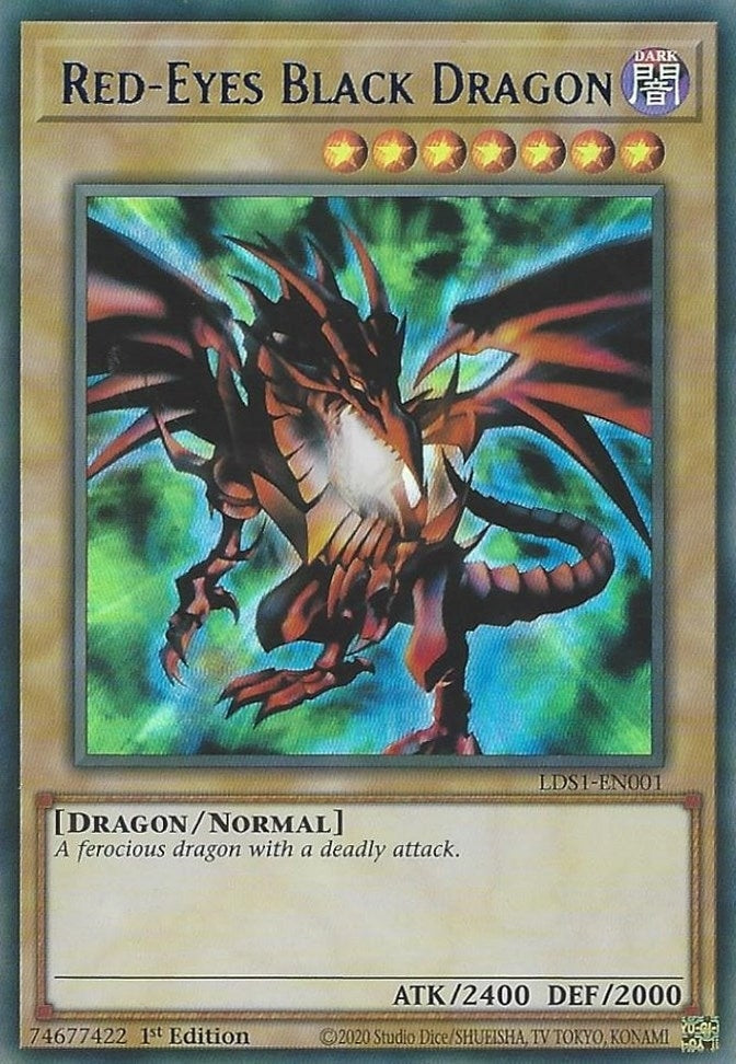 Red-Eyes Black Dragon (Blue) (1001) (LDS1) - YuGiOh Single