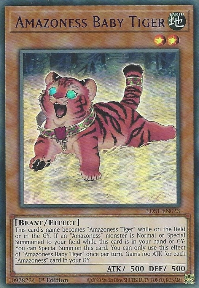 Amazoness Baby Tiger (Purple) (1023) (LDS1) - YuGiOh Single