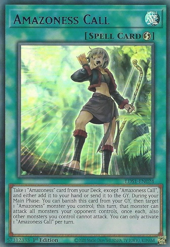 Amazoness Call (Blue) (1024) (LDS1) - YuGiOh Single