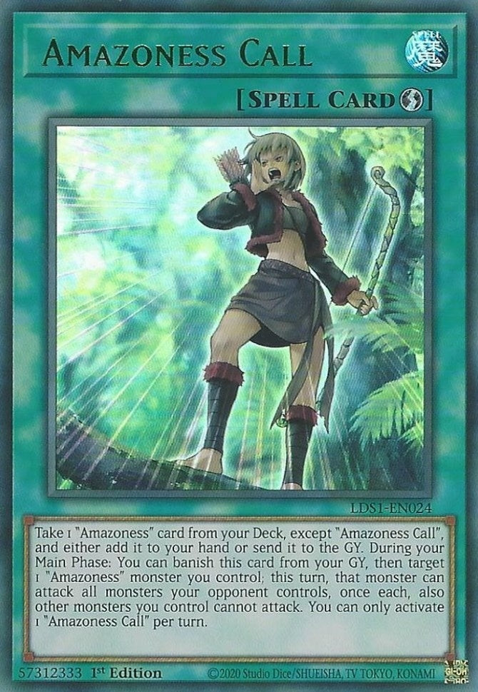 Amazoness Call (Green) (1024) (LDS1) - YuGiOh Single