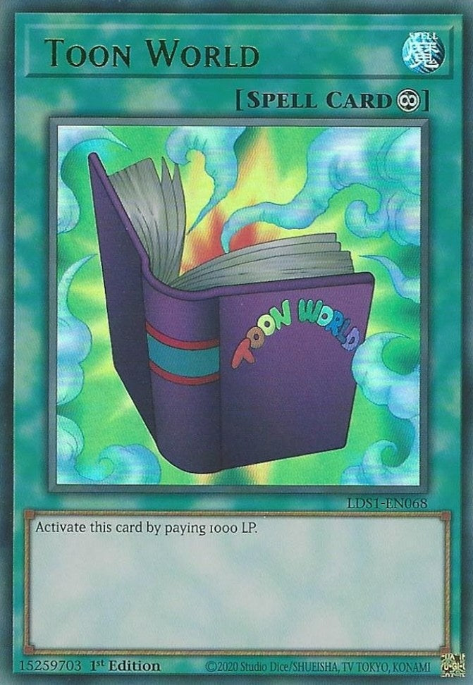 Toon World (Green) (1068) (LDS1) - YuGiOh Single