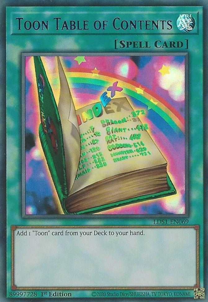 Toon Table of Contents (Purple) (1069) (LDS1) - YuGiOh Single