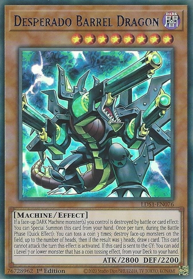 Desperado Barrel Dragon (Blue) (1076) (LDS1) - YuGiOh Single