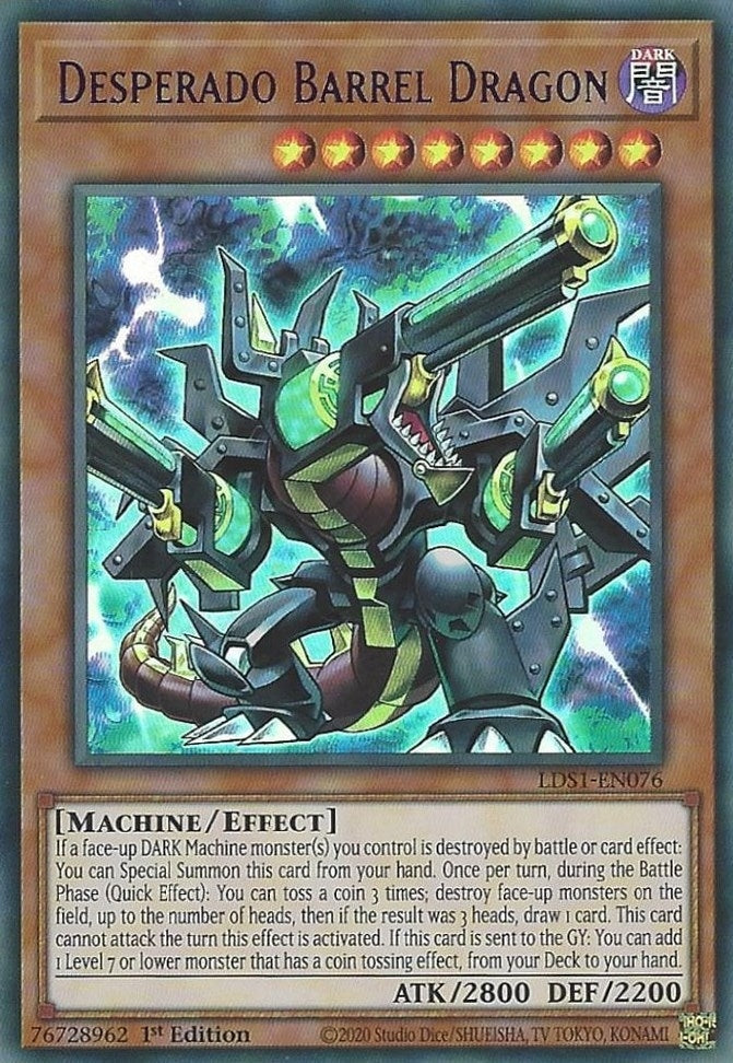 Desperado Barrel Dragon (Purple) (1076) (LDS1) - YuGiOh Single