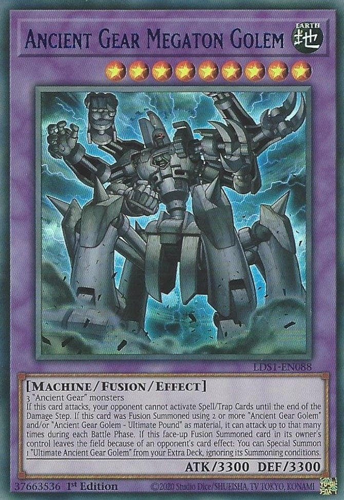 Ancient Gear Megaton Golem (Blue) (1088) (LDS1) - YuGiOh Single