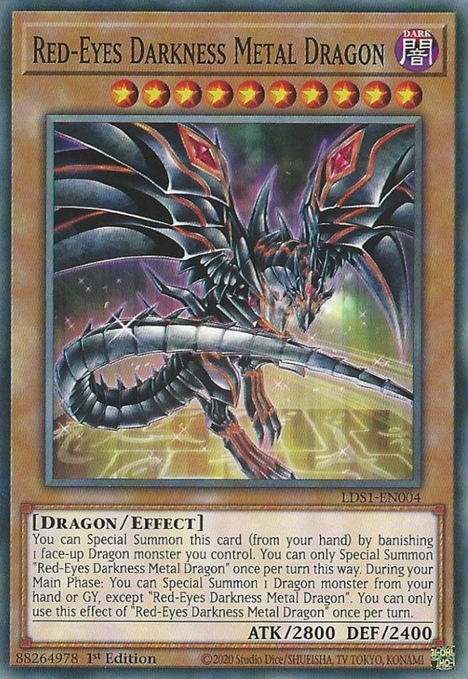 Red-Eyes Darkness Metal Dragon (1004) (LDS1) - YuGiOh Single