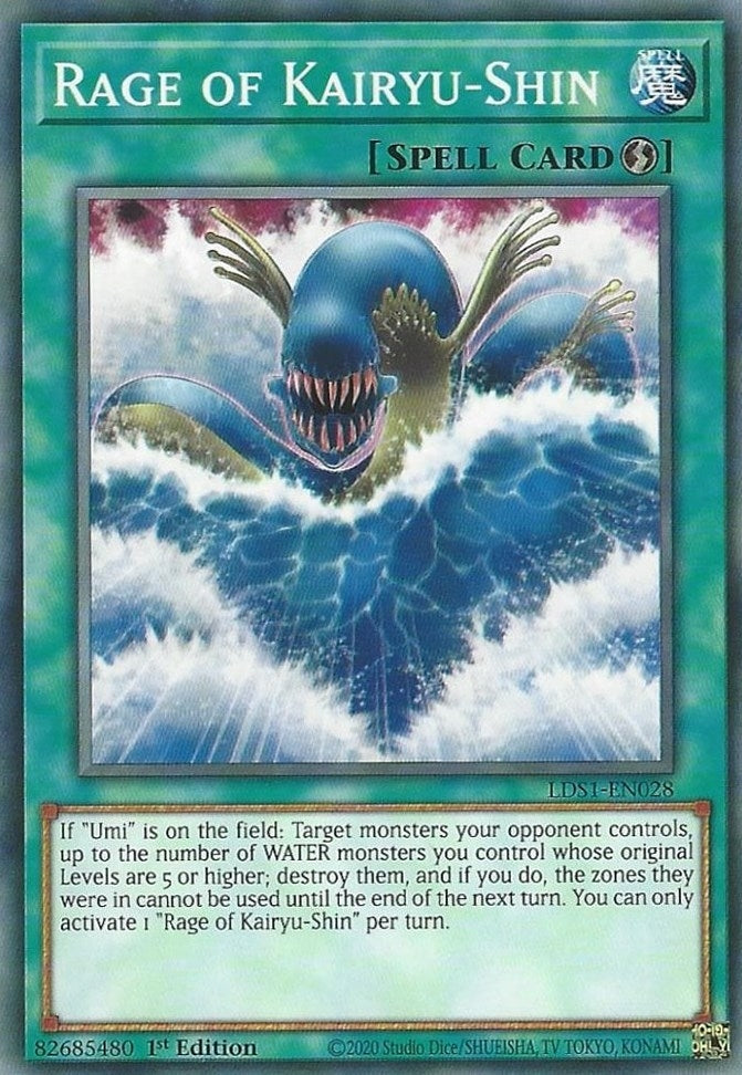 Rage of Kairyu-Shin (1028) (LDS1) - YuGiOh Single
