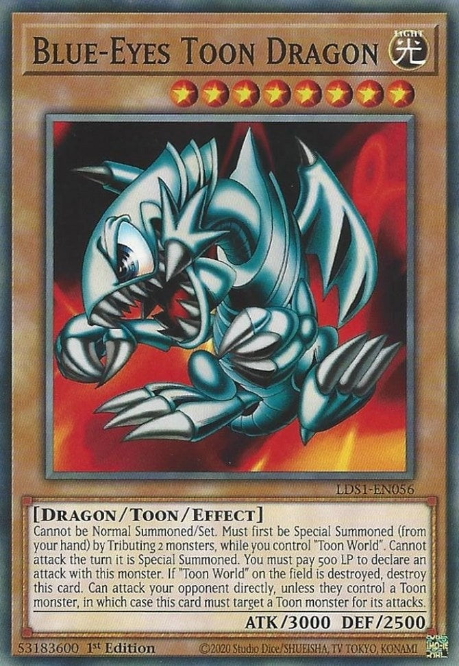 Blue-Eyes Toon Dragon (1056) (LDS1) - YuGiOh Single