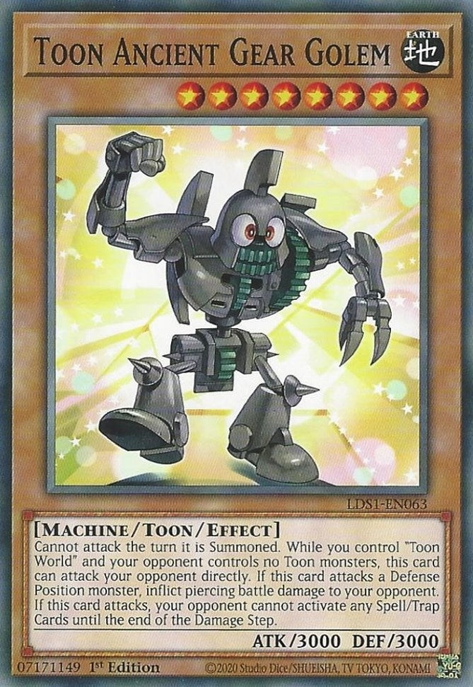 Toon Ancient Gear Golem (1063) (LDS1) - YuGiOh Single