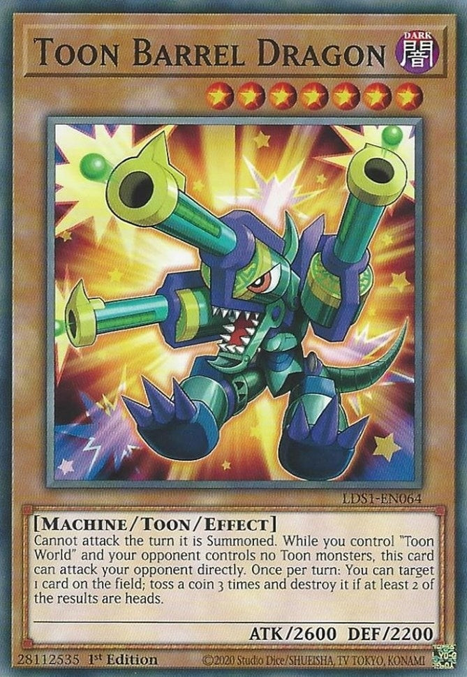 Toon Barrel Dragon (1064) (LDS1) - YuGiOh Single