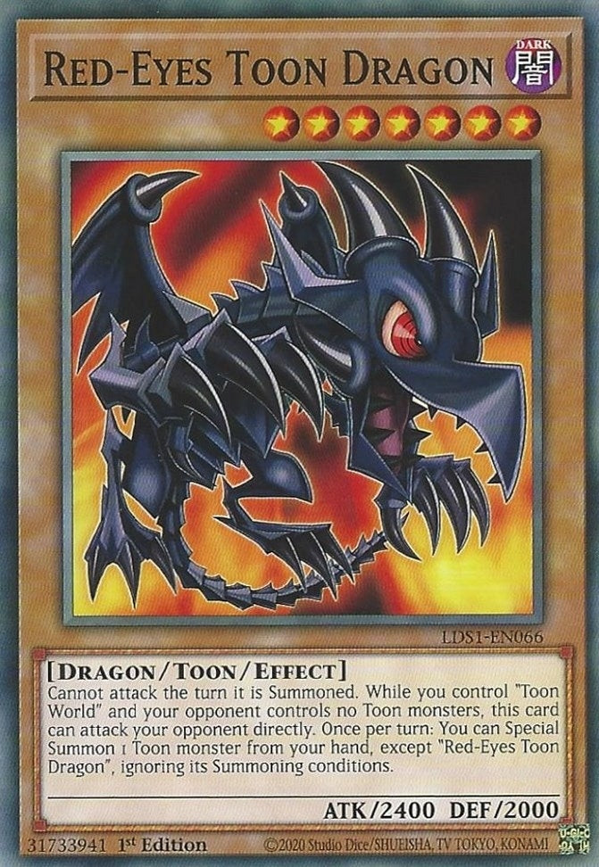 Red-Eyes Toon Dragon (1066) (LDS1) - YuGiOh Single