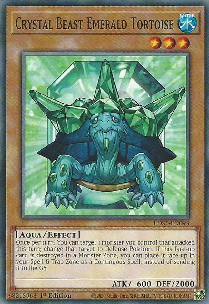 Crystal Beast Emerald Tortoise (1095) (LDS1) - YuGiOh Single
