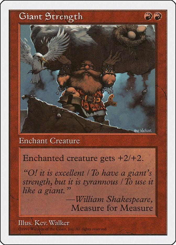 Giant Strength [5ED] - MTG Single
