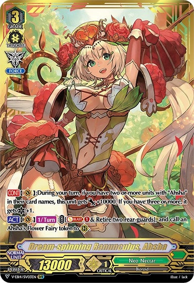 Dream-spinning Ranunculus Ahsha (SVR) (1403) [V-EB14] - Cardfight Vanguard Single
