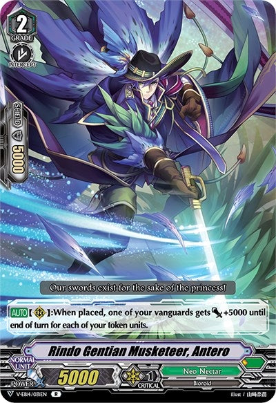 Rindo Gentian Musketeer Antero (14031) [V-EB14] - Cardfight Vanguard Single