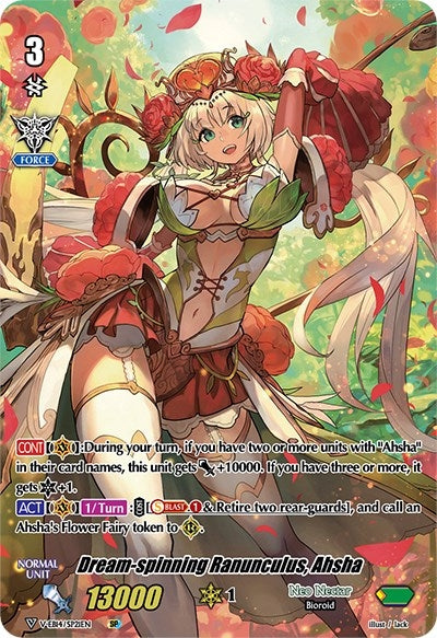 Dream-spinning Ranunculus Ahsha (SP) (1421) [V-EB14] - Cardfight Vanguard Single