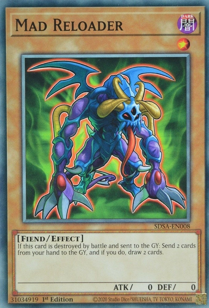 Mad Reloader (8) (SDSA) - YuGiOh Single