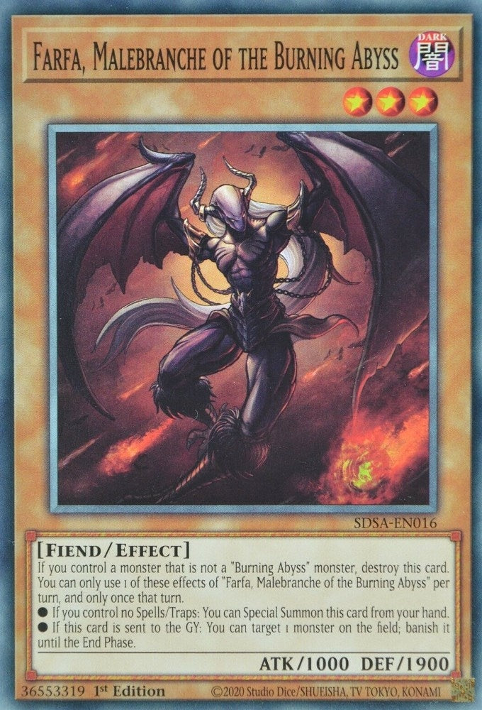 Farfa Malebranche of the Burning Abyss (16) (SDSA) - YuGiOh Single