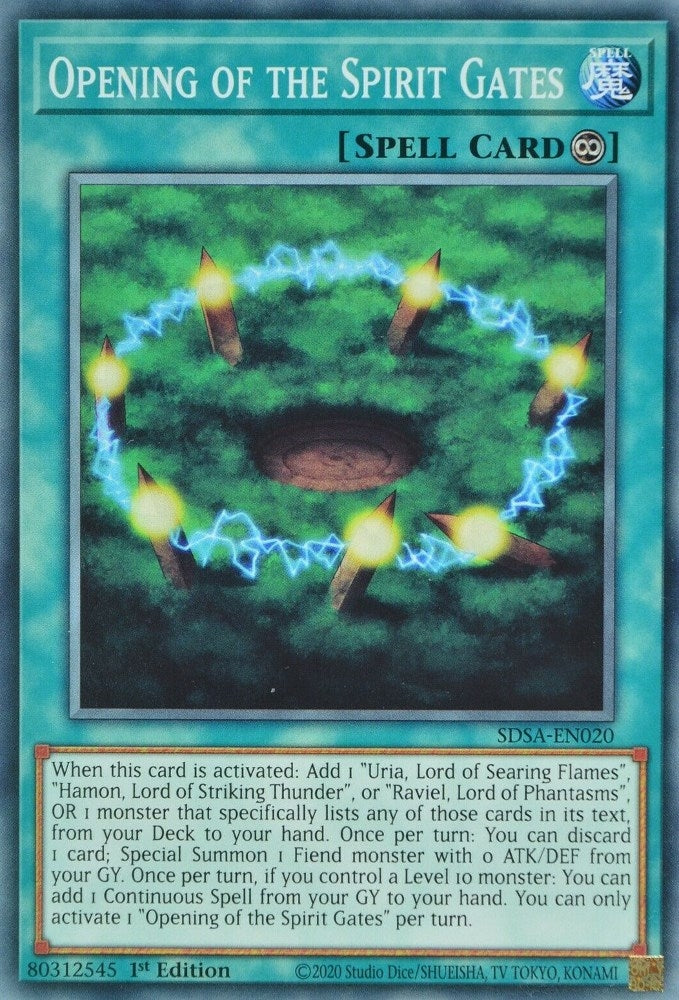 Opening of the Spirit Gates (20) (SDSA) - YuGiOh Single