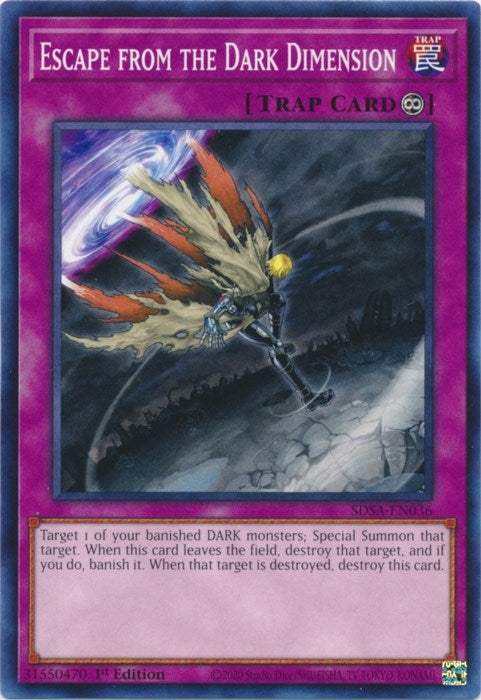 Escape from the Dark Dimension (36) (SDSA) - YuGiOh Single