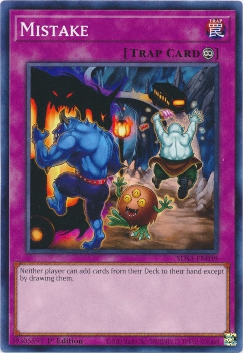 Mistake (39) (SDSA) - YuGiOh Single