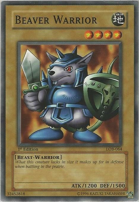 Beaver Warrior (64) (LOB) - YuGiOh Single