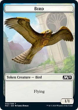 Bird // Cat (020) Double-sided Token (0) [M21] - MTG Single
