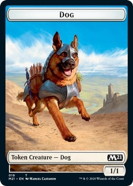 Dog // Weird Double-sided Token (0) [M21] - MTG Single