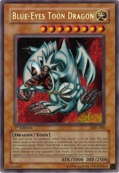 Blue-Eyes Toon Dragon (0) (MRL-EN) - YuGiOh Single