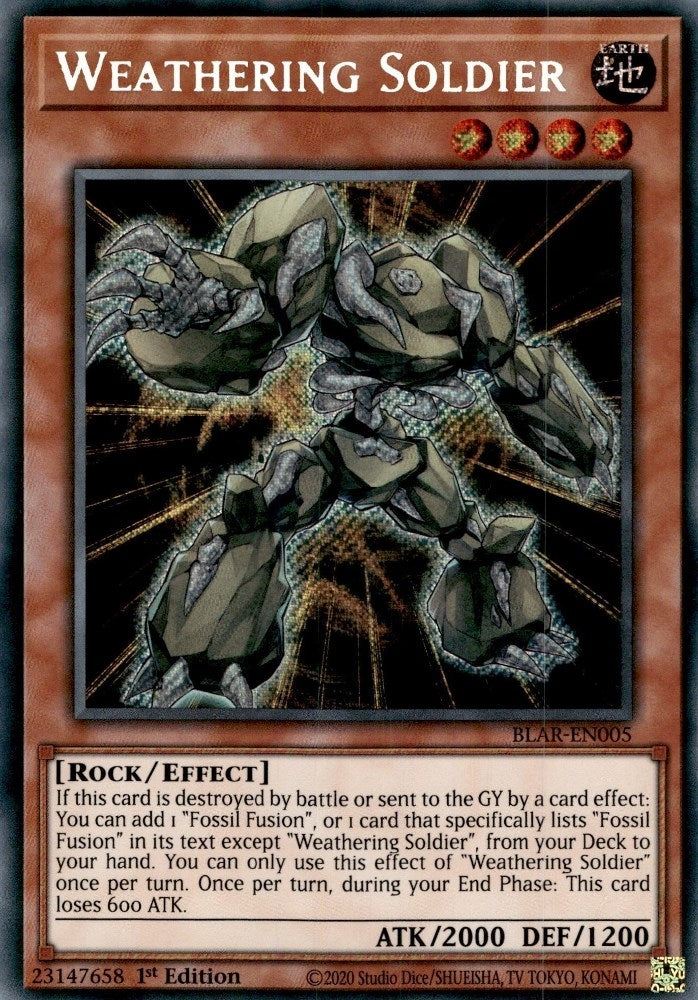 Weathering Soldier (5) (BLAR) - YuGiOh Single