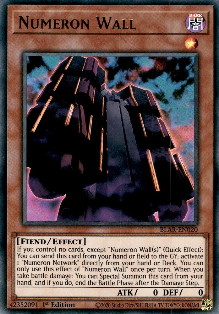 Numeron Wall (20) (BLAR) - YuGiOh Single