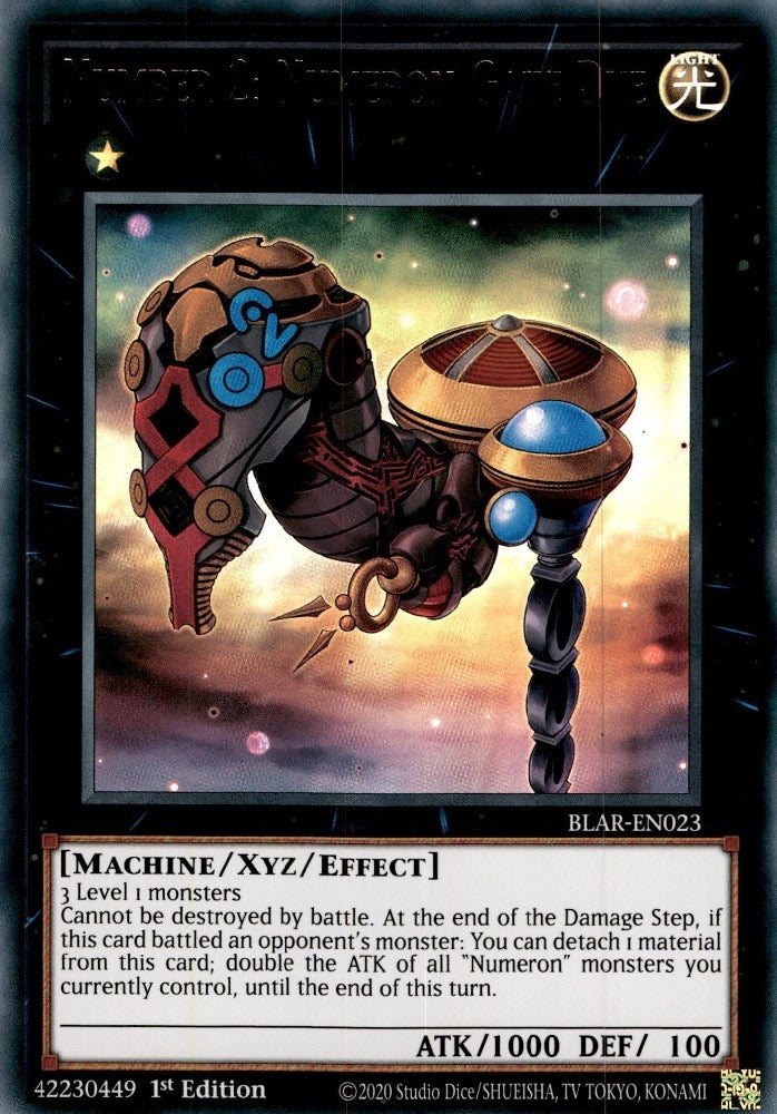 Number 2: Numeron Gate Dve (23) (BLAR) - YuGiOh Single
