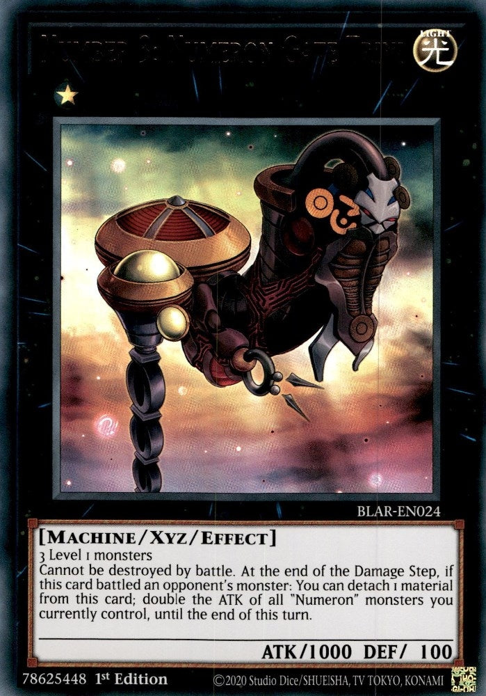 Number 3: Numeron Gate Trini (24) (BLAR) - YuGiOh Single