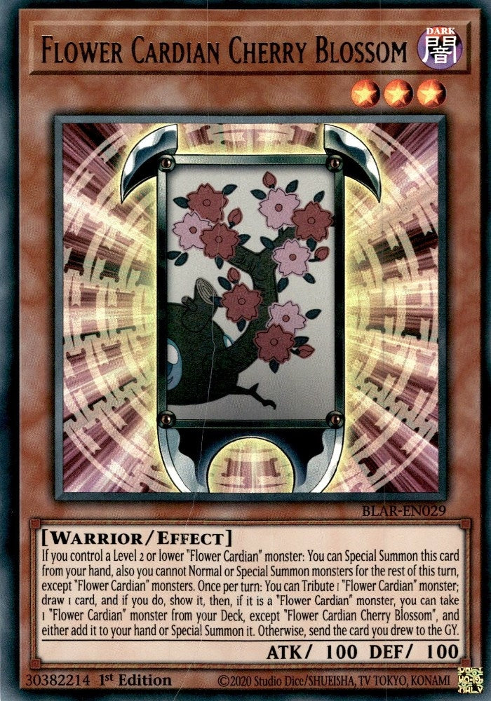 Flower Cardian Cherry Blossom (29) (BLAR) - YuGiOh Single