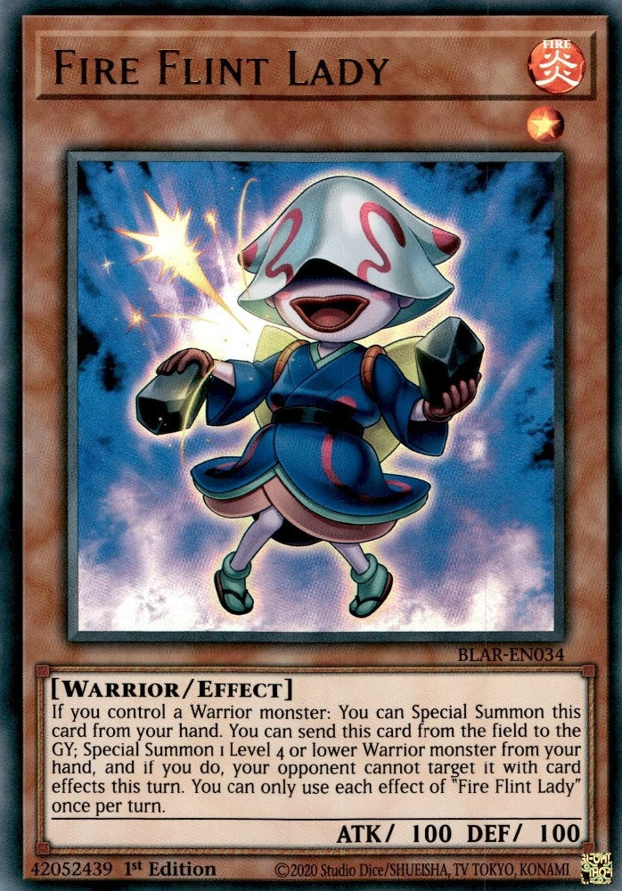 Fire Flint Lady (34) (BLAR) - YuGiOh Single