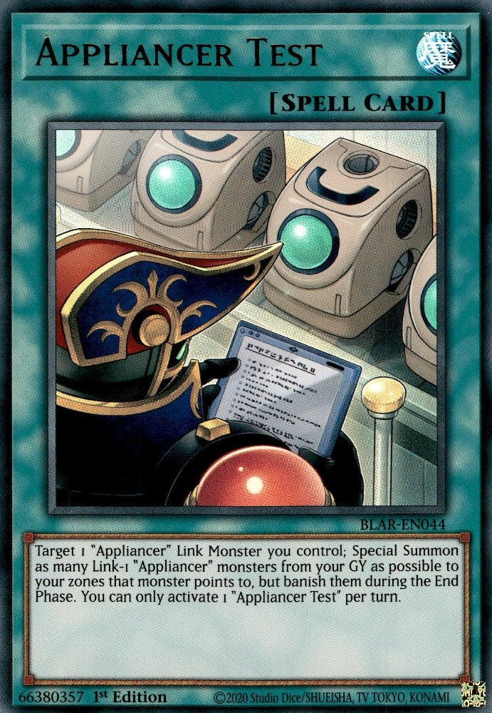 Appliancer Test (44) (BLAR) - YuGiOh Single