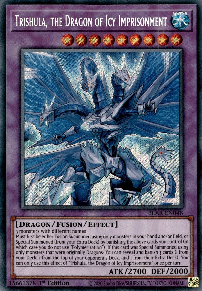 Trishula the Dragon of Icy Imprisonment (48) (BLAR) - YuGiOh Single