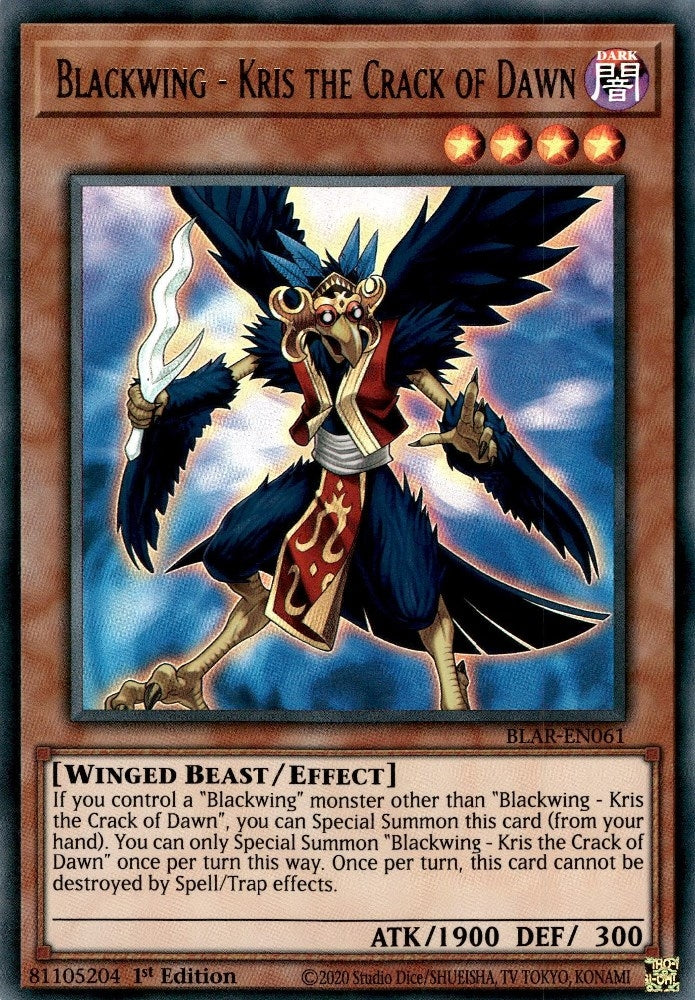Blackwing - Kris the Crack of Dawn (61) (BLAR) - YuGiOh Single