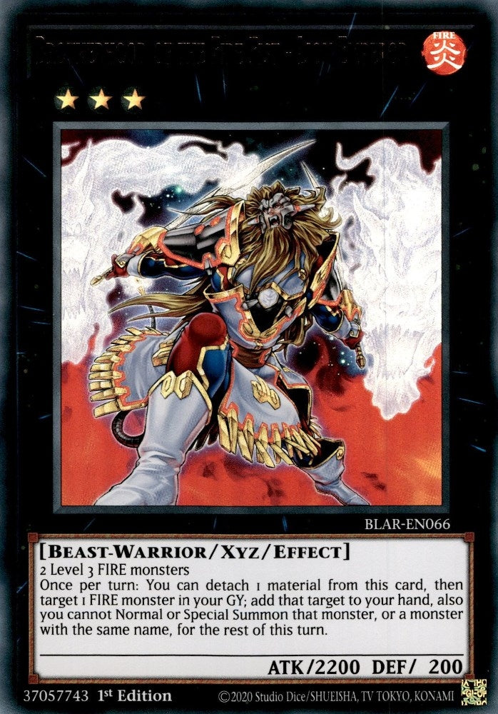 Brotherhood of the Fire Fist - Lion Emperor (66) (BLAR) - YuGiOh Single