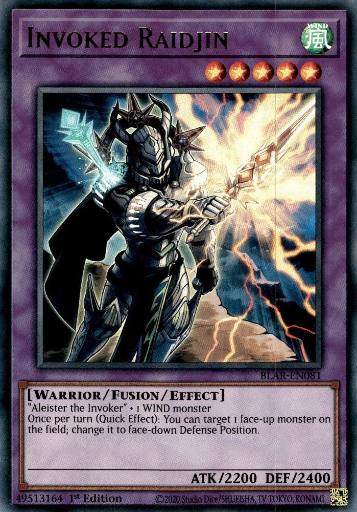 Invoked Raidjin (81) (BLAR) - YuGiOh Single