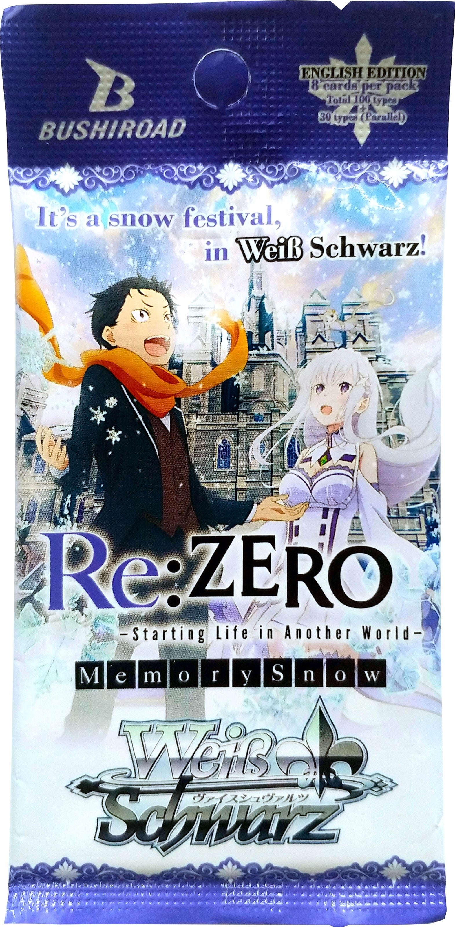 Re:ZERO Memory Snow Booster Pack [RZ/S68] - Weiss Schwarz Sealed