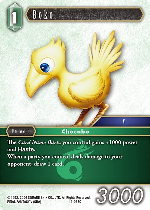 Boko (12) [OP12] - Final Fantasy TCG Single