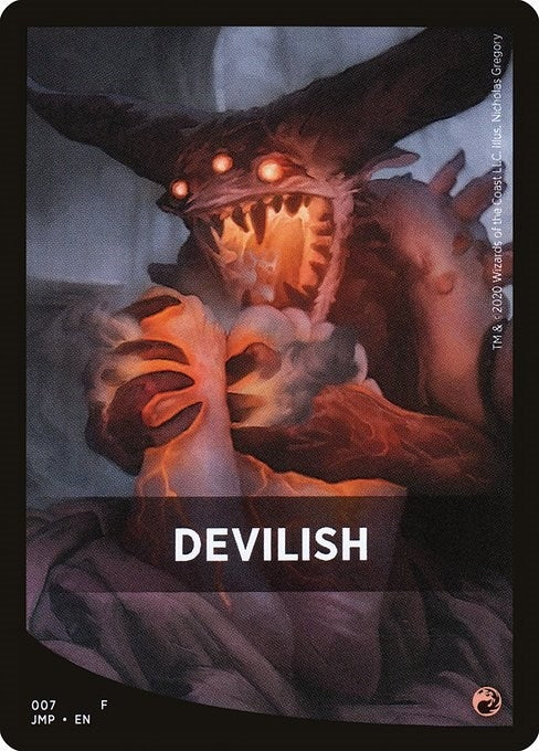 Devilish Theme Card (0) [JMP] - MTG Single
